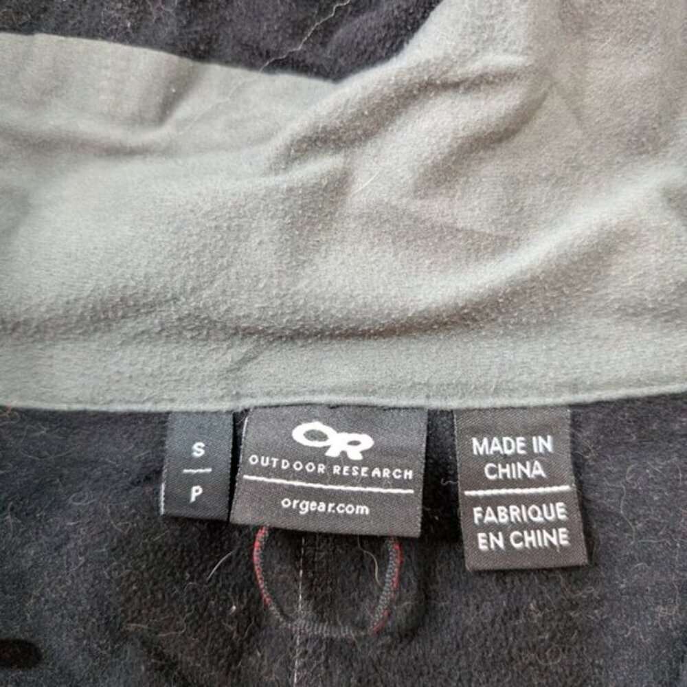 Outdoor Research Men Size Small Black Mithril Soft Shell Hooded Jacket - Picture 8 of 9